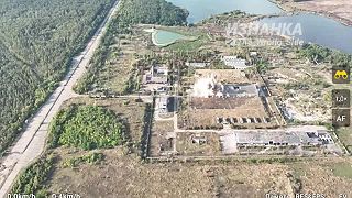 Prílet rakety Kh-38 na pozíciu ukrajinskej armády