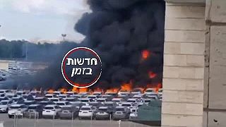 Horiace parkovisko v Izraeli
