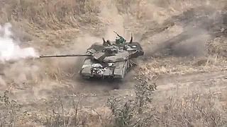 Práca T90M na Ukrajine