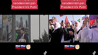 Oslavy narodenín V.V.Putina v Grozny