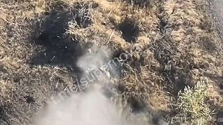 Kamikadze dron zasiahol dvoch okupantov