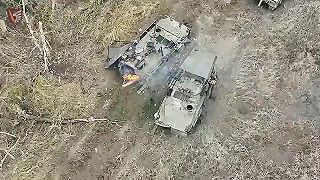 Na sračky rozstrieľaný mechanizovaný útok okupantov pri Mariinke