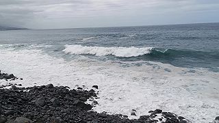 Vlny Atlantického oceánu (Puerto de la Cruz)