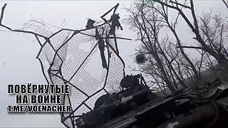 Zničená bojová technika OSU pri Rabotine