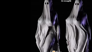 Mužatka počas Halloweenu