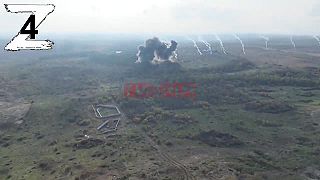 Letecký útok termobarickými bombami ODAB-500PM na pozície OSU