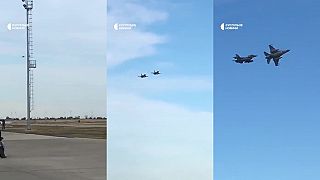 Ukrajinci začali lietať na F-16