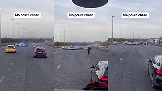 Zadržanie unikajúceho auta v Británii
