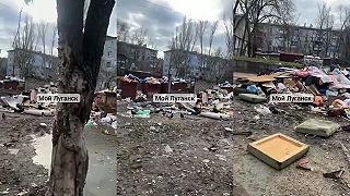 V okupovanom meste Luhansk to už vyzerá ako v Rusku
