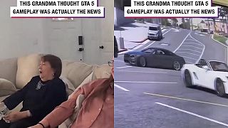 Babka si myslela, že zábery z hry GTA sú televízne noviny