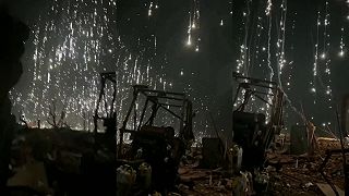 Ostreľovanie ukrajinských pozícií v Kliščijivke zápalnou muníciou