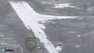 Avdiivka #87 FPV dron zlikvidoval okupantom RC zásobovací dron