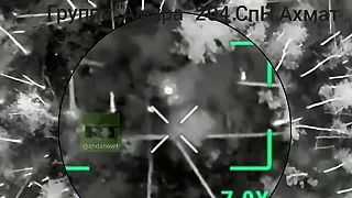 Ruský útok dronom na jednotky AZOV v Serebrjanskom lese