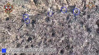 Desiatky Ukrajinských vojakov zasiahnutých dronom.