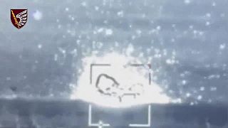 Rozstrieľaný mechanizovaný konvoj okupantov pri Marinke
