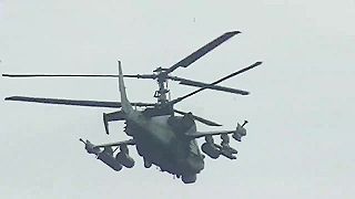 Vrtuľníky Ka-52 Aligator v akcii pri meste Kupjansk