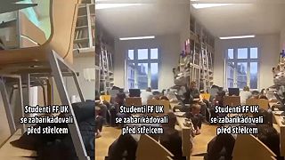 Študenti FF UK zamknutý v učebne pred strelcom