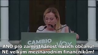 Prejav Meloniovej