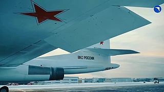 Detailný pohľad na strategický bombardér Tupolev Tu-160