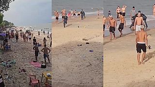 Pokúsil sa uniknúť pred políciou, no plážoví chlapci polícii pomohli (Brazília)