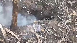 Okupant zostreluje kamikadze dron