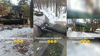 Ukrajinský tank Abrams M1A1 SA