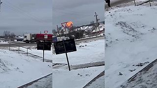 Nestrihané video bez vodoznaku. Stopa po výbuchu rakety - v 20. sekunde.
