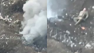Takto vyzerá extrémne presný zásah kamikadze dronom! Ukrajinec RIP.