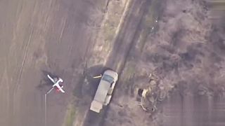 Ukrajinský dron Leleka-100 nestihol vzlietnuť
