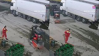 Zaujímavé prepichnutie pneumatiky v Rusku