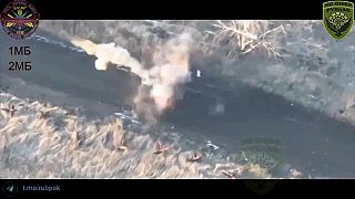 Kamikadze dron zasiahol okupanta
