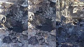 Zábery amerického raketometného systému M142 HIMARS,
