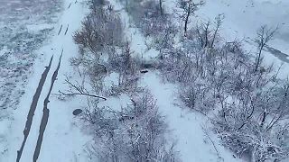Okupanta zasiahol dron
