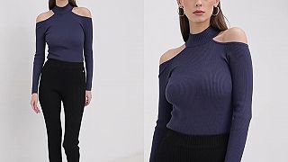 Pekná modelka z Answear.sk - top bez podprdy