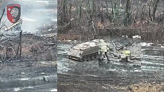 M113 evakuuje obrancov pod paľbou