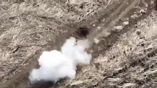Dron prenasledoval okupanta