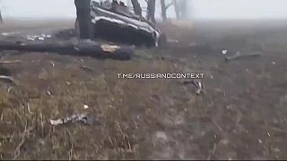 Novomykhailiivka. Ruské vraky kde len oko dovidí