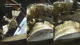 Dokovanie vesmírnej lode Sojuz na Medzinárodnú vesmírnu stanicu (ISS)