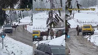Ukrajinci útočia na fašistov sekerami