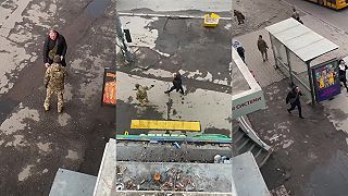 Ukrajinský nácek chcel mobilizovať, ale dostal po riťke