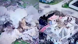 Bomba AASM-250 vymazala základňu okupantov