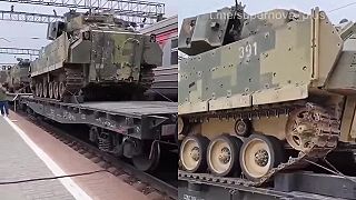 Bojové vozidlo Bradley M2A2 ODS-SA spozorované v Rusku