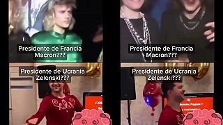 Macron a Zelensky