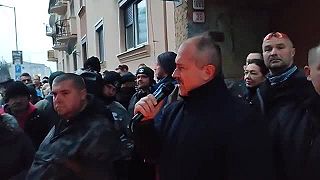 Marián Kotleba - dnes v Michalovciach presne na mieste brutálne zavraždenej zdra