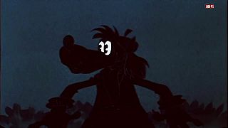 Bunny a vlk-zúčastnili sa detskej párty.2