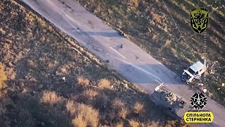 Afganská jazda okupantov na BMP