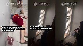 Mučenie ruských zranených vojakov