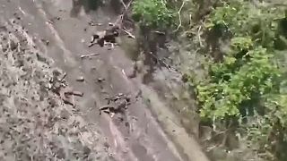 Okupant v zóne dronov