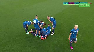 Slovensko otvára skóre na UEFA Mak dáva gól