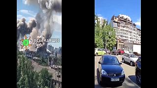 Ruský raketový útok na nemocnicu na Ukrajine